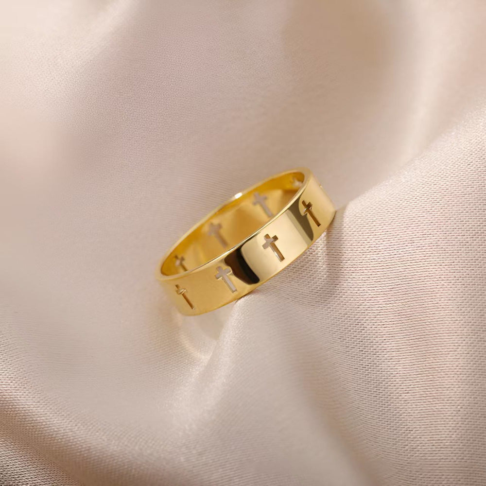 Christianartworkshop Divine Gold Cross Ring: A Simple Yet Deep Expression of Devotion - image 2