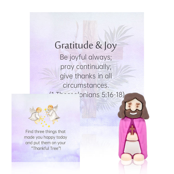 Christianartworkshop 5/10/20/30pcs Bible Verse Cards with Mini Jesus Figurines & Interactive Questions: Inspire and Educate - image 4