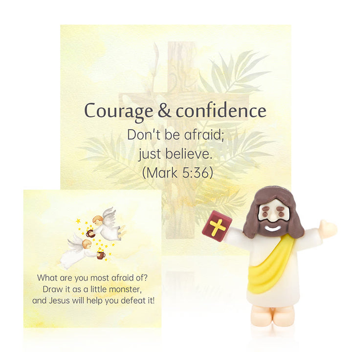 Christianartworkshop 5/10/20/30pcs Bible Verse Cards with Mini Jesus Figurines & Interactive Questions: Inspire and Educate - image 3