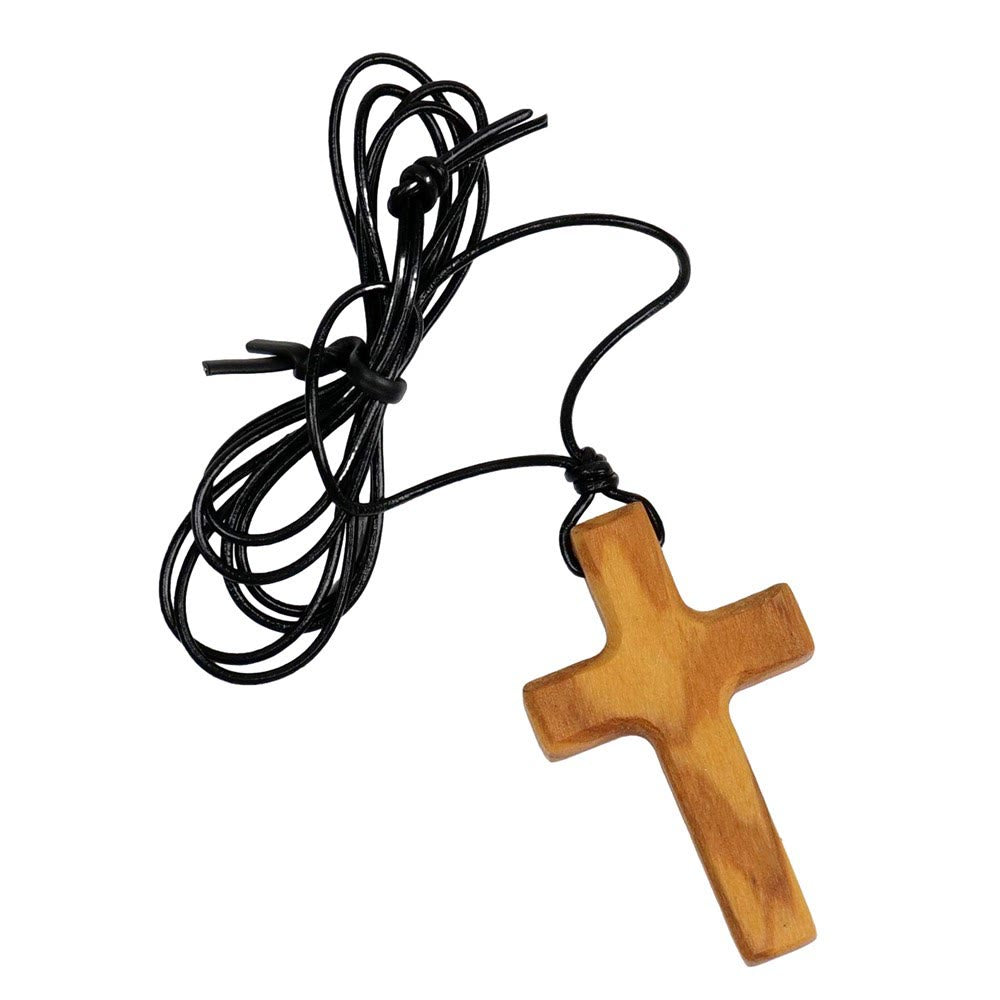 Christianartworkshop Handmade Olive Wood Cross Necklace: A Symbol of Faith and Craftsmanship - image 5