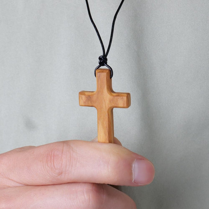 Christianartworkshop Handmade Olive Wood Cross Necklace: A Symbol of Faith and Craftsmanship - image 4