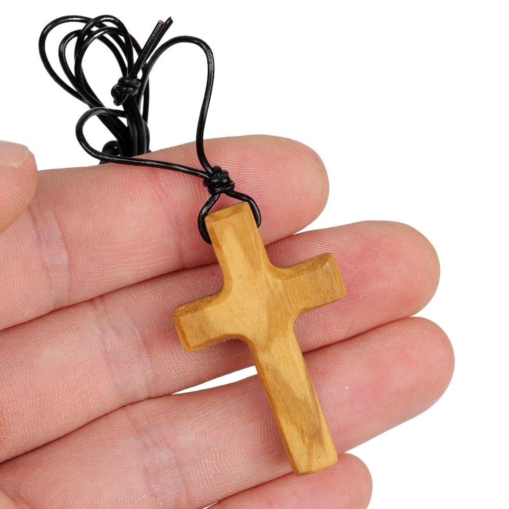 Christianartworkshop Handmade Olive Wood Cross Necklace: A Symbol of Faith and Craftsmanship - image 6