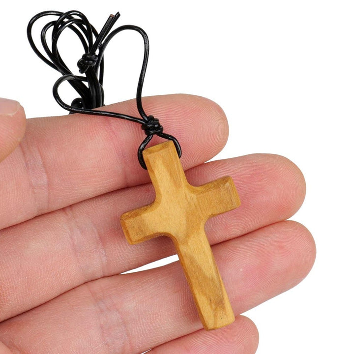 Christianartworkshop Handmade Olive Wood Cross Necklace: A Symbol of Faith and Craftsmanship - image 6