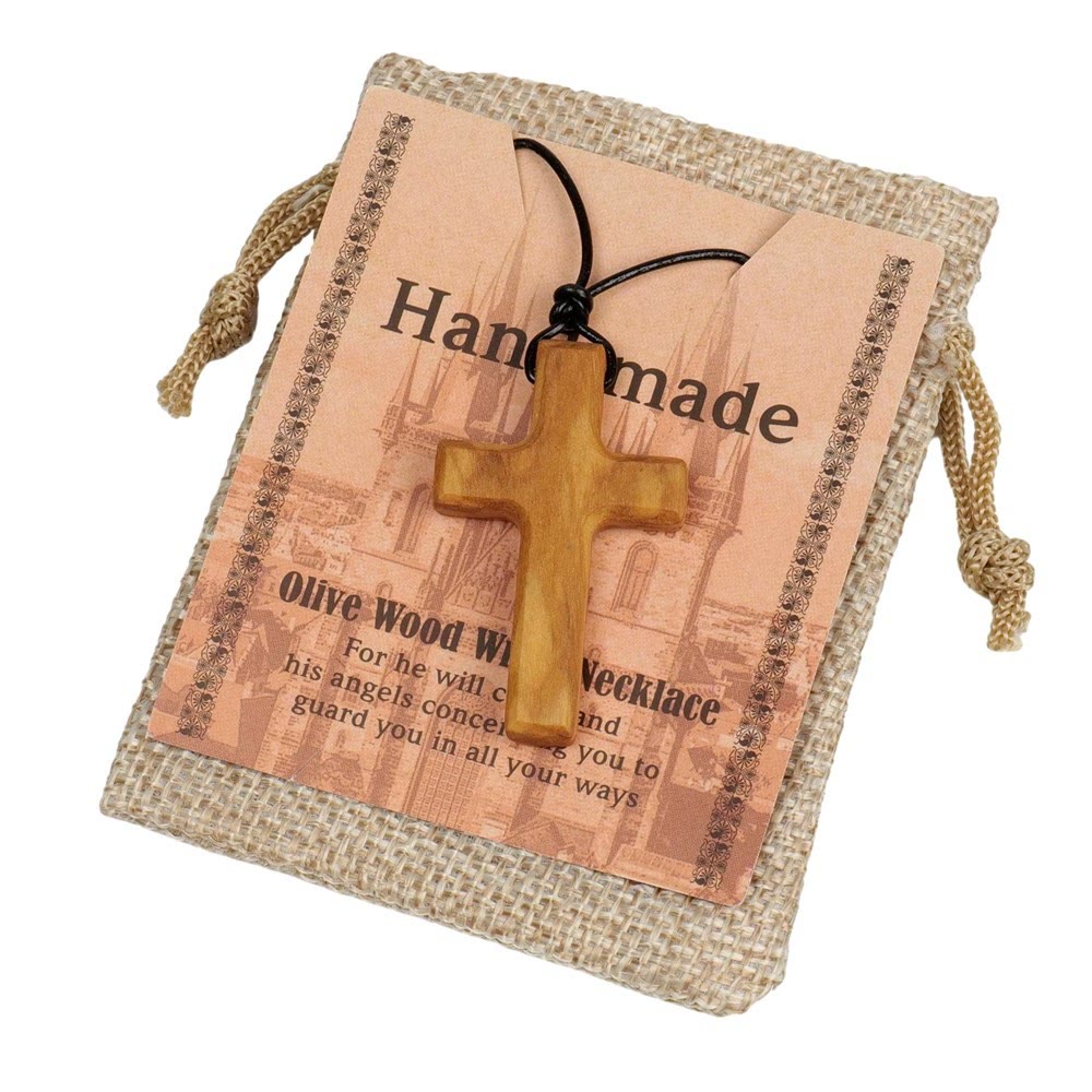 Christianartworkshop Handmade Olive Wood Cross Necklace: A Symbol of Faith and Craftsmanship - image 2