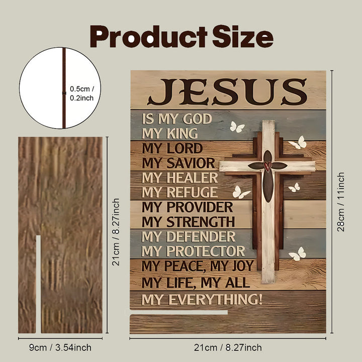 Christianartworkshop Wooden Cross Faith Decorative Plaque - Praise the Glory of Jesus - image 5