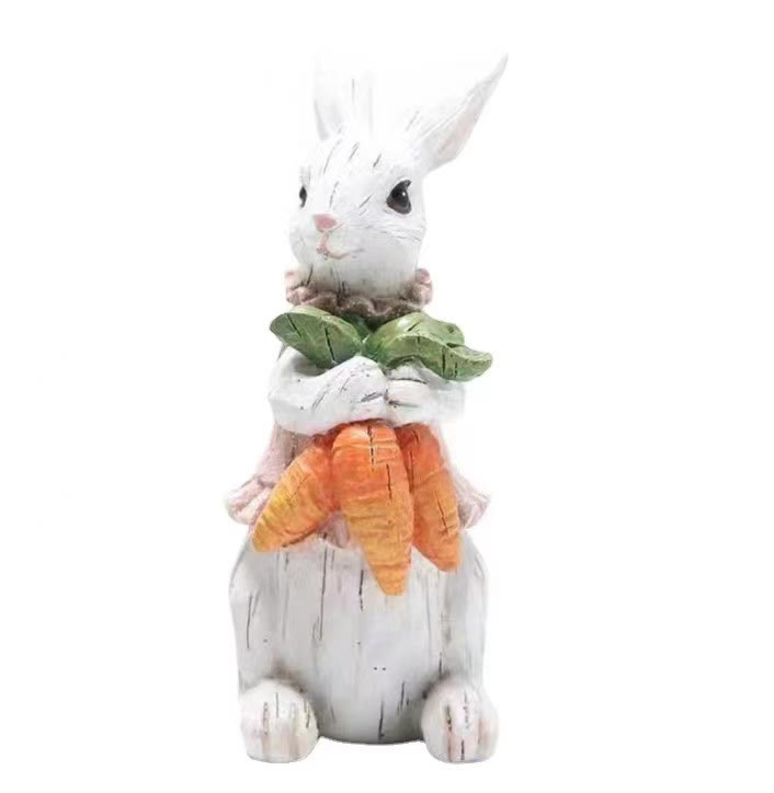 Christianartworkshop Easter Resin Bunny Ornament - Celebrate Easter - Rabbit with a carrot - image 2