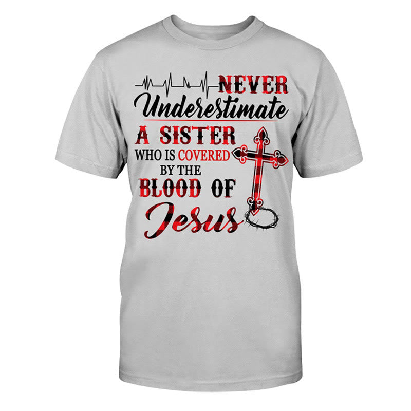 Christianartworkshop Divine Protection Unisex Cotton T-Shirt - Grey - 2XL - image 4
