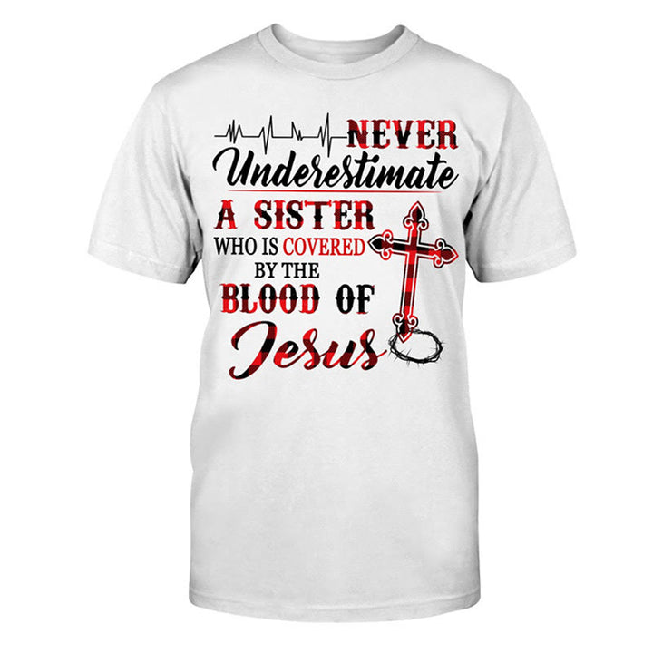 Christianartworkshop Divine Protection Unisex Cotton T-Shirt - White - 2XL - image 0