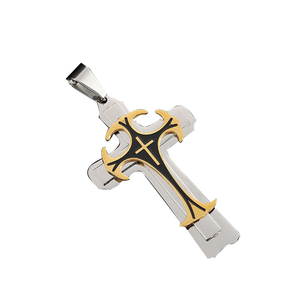 Christianartworkshop 3 Color Faith and Courage Cross Necklace: Embrace the Power of Belief - image 6