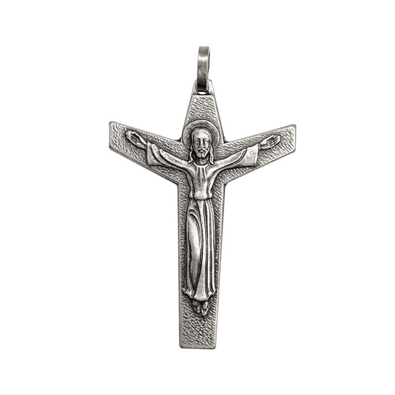 Christianartworkshop Faith and Courage Cross Crucifix Necklace: A Symbol of Resilience - image 2