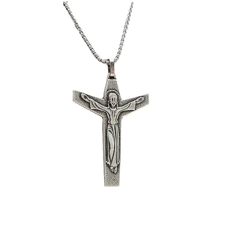 Christianartworkshop Faith and Courage Cross Crucifix Necklace: A Symbol of Resilience - image 3
