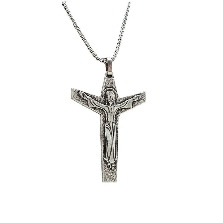 Christianartworkshop Faith and Courage Cross Crucifix Necklace: A Symbol of Resilience - image 3