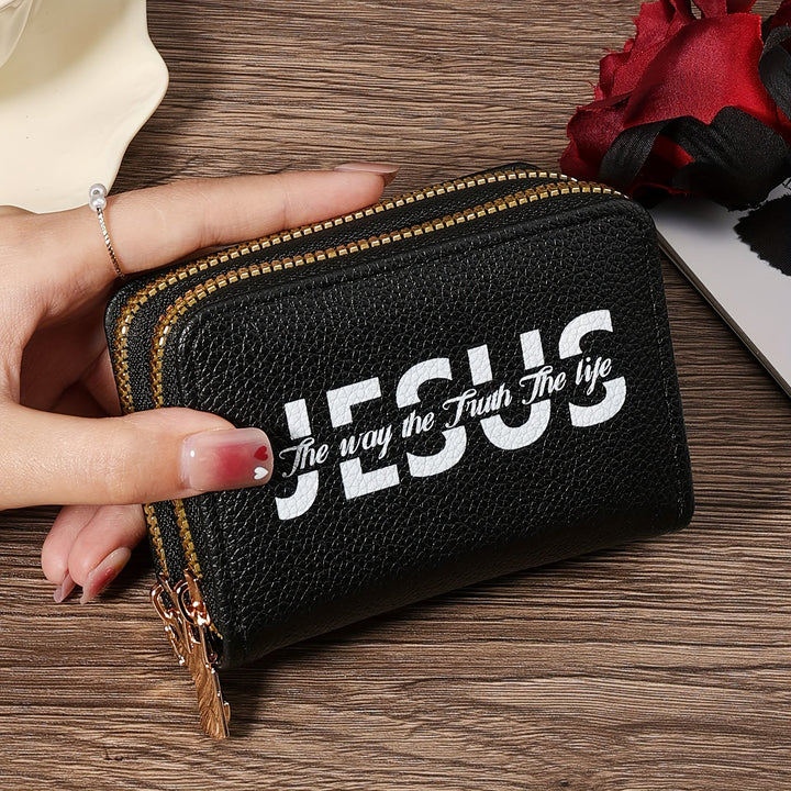 Christianartworkshop Jesus Leather Wallet Collection: Elegant Faith - Black - image 3