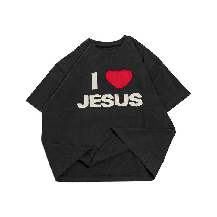Christianartworkshop I Love Jesus Unisex T-shirt