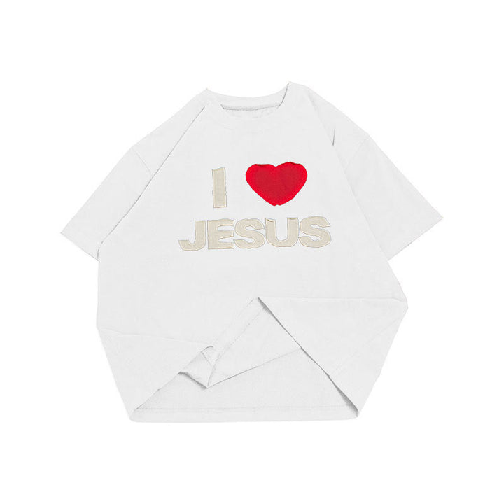 Christianartworkshop I Love Jesus Unisex T-shirt