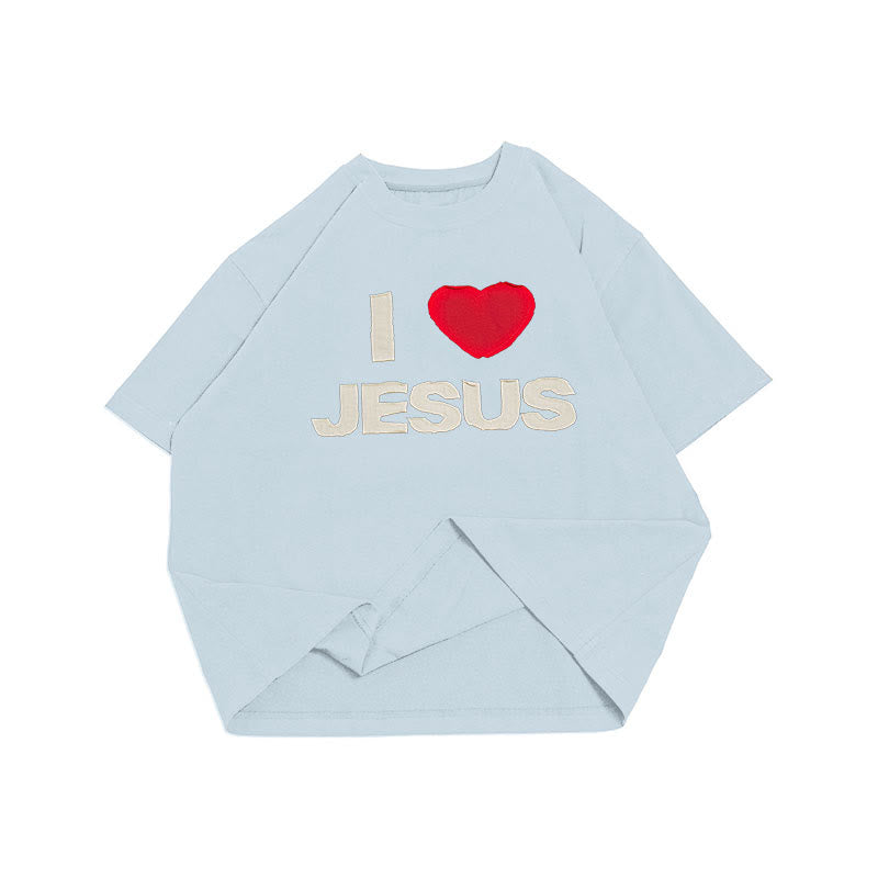 Christianartworkshop I Love Jesus Unisex T-shirt