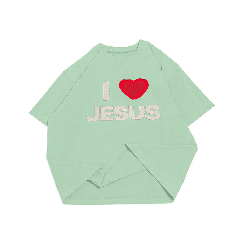 Christianartworkshop I Love Jesus Unisex T-shirt