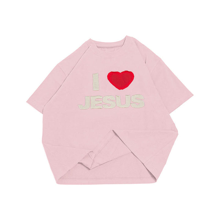 Christianartworkshop I Love Jesus Unisex T-shirt