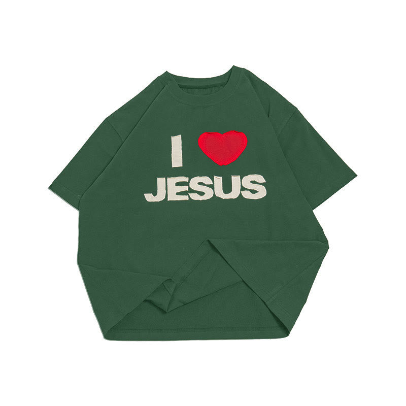 Christianartworkshop I Love Jesus Unisex T-shirt