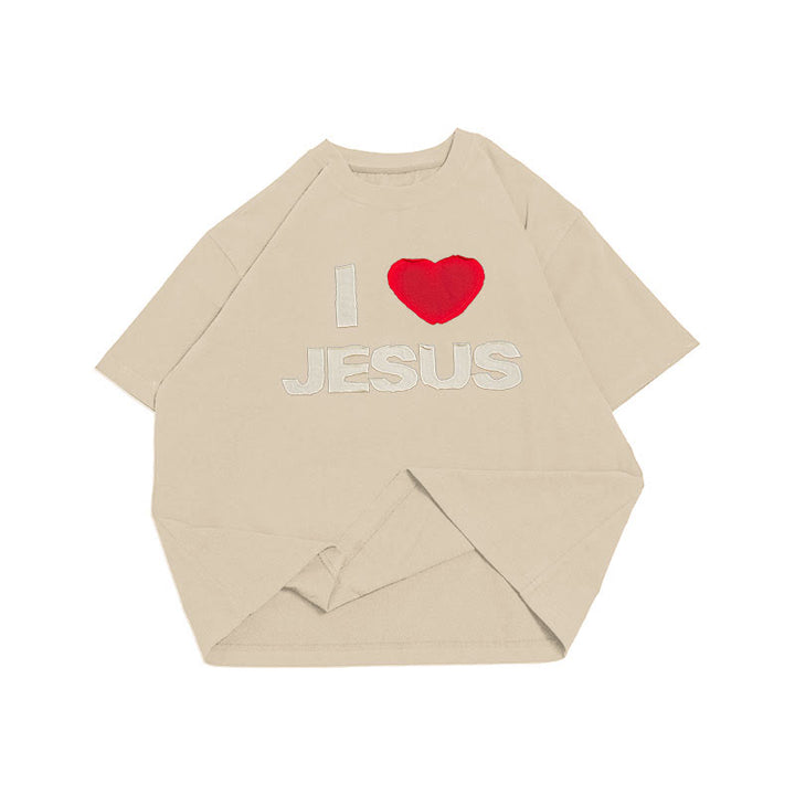 Christianartworkshop I Love Jesus Unisex T-shirt