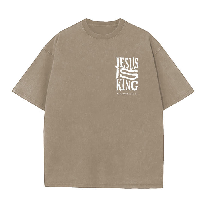 Christianartworkshop Jesus Is King Graphic T-Shirt - image 8