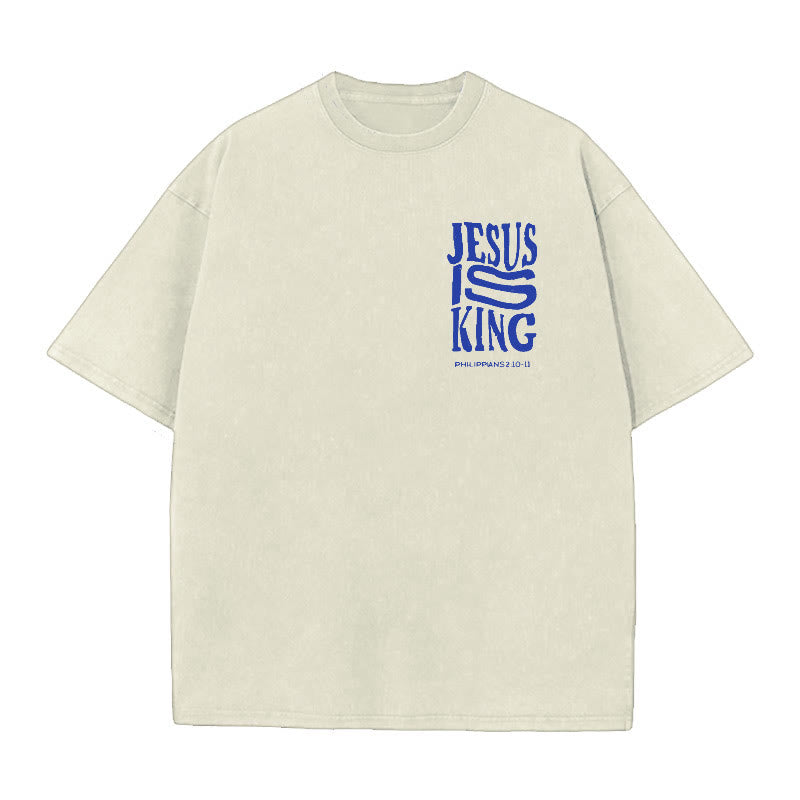 Christianartworkshop Jesus Is King Graphic T-Shirt - image 2