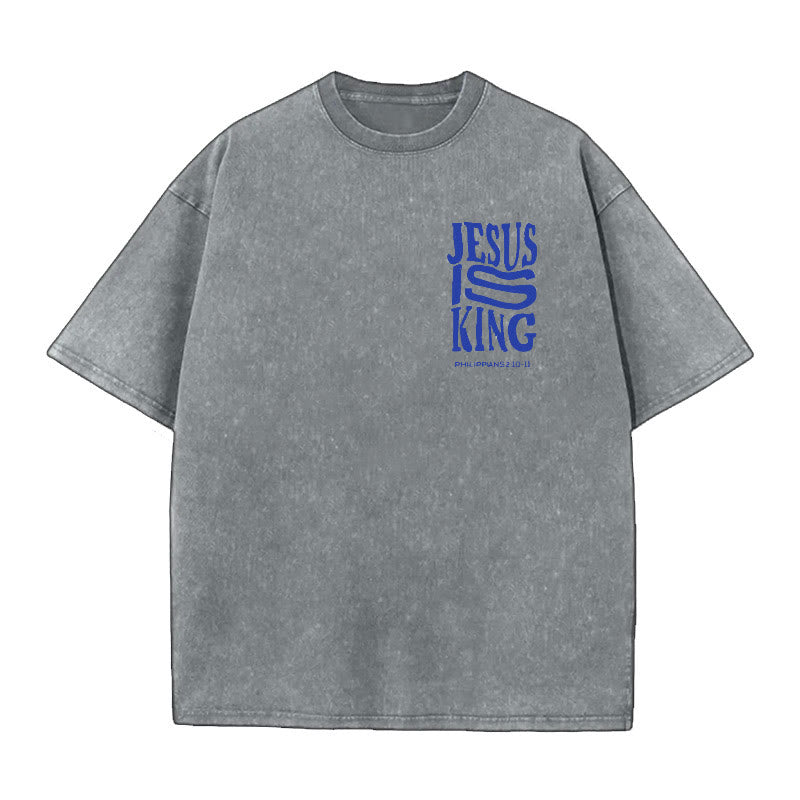 Christianartworkshop Jesus Is King Graphic T-Shirt - image 6