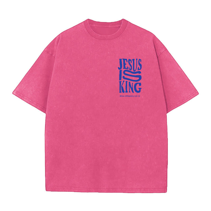 Christianartworkshop Jesus Is King Graphic T-Shirt - image 12