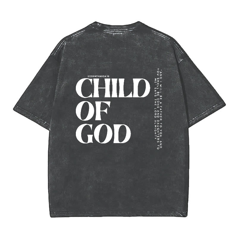 Christianartworkshop Child of God Graphic T-Shirt - Black - 5XL - image 3