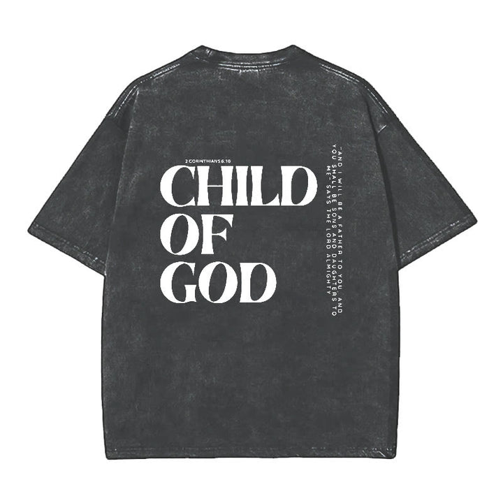 Christianartworkshop Child of God Graphic T-Shirt - Black - 5XL - image 3