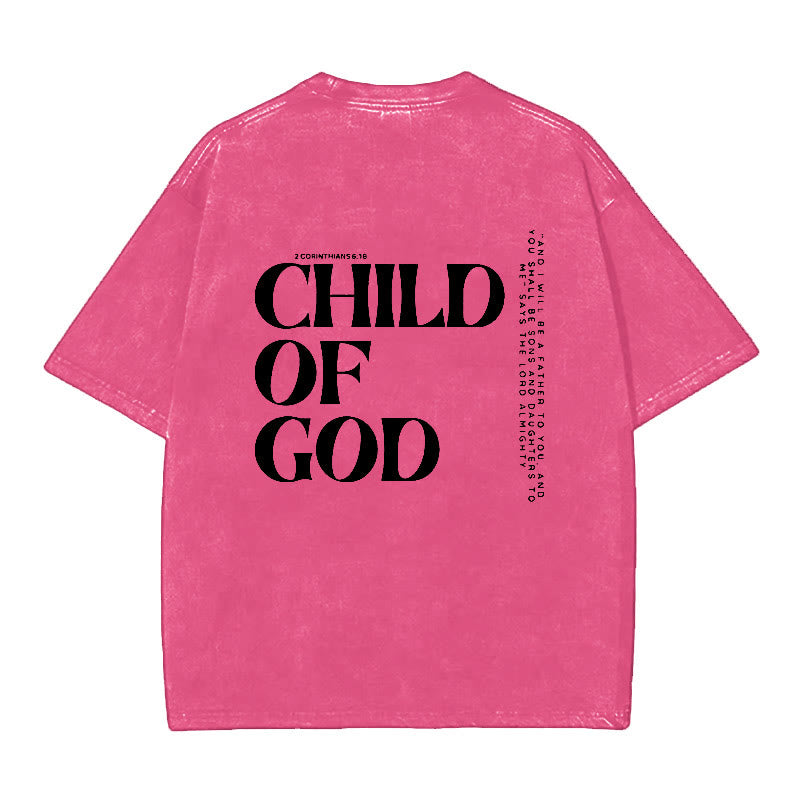 Christianartworkshop Child of God Graphic T-Shirt - Pink - 5XL - image 11