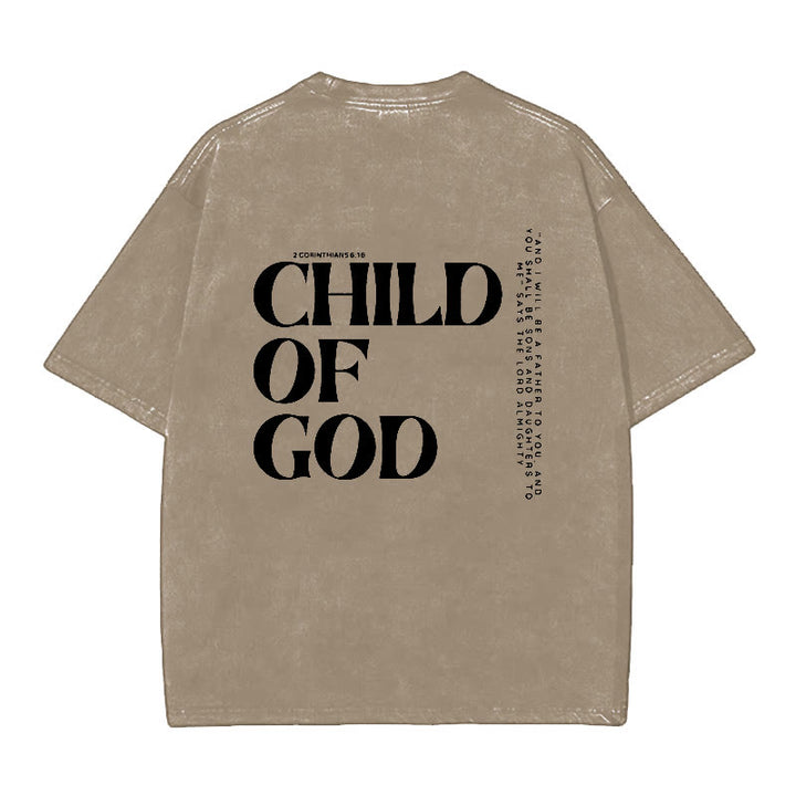 Christianartworkshop Child of God Graphic T-Shirt - Brown - 5XL - image 7