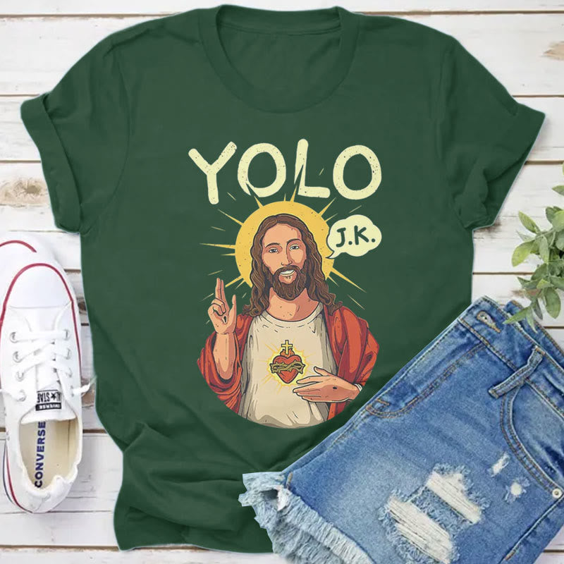 Christianartworkshop YOLO JK Christian Easter Shirt