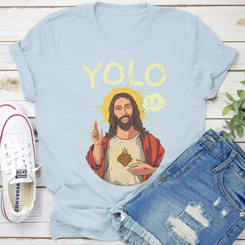 Christianartworkshop YOLO JK Christian Easter Shirt