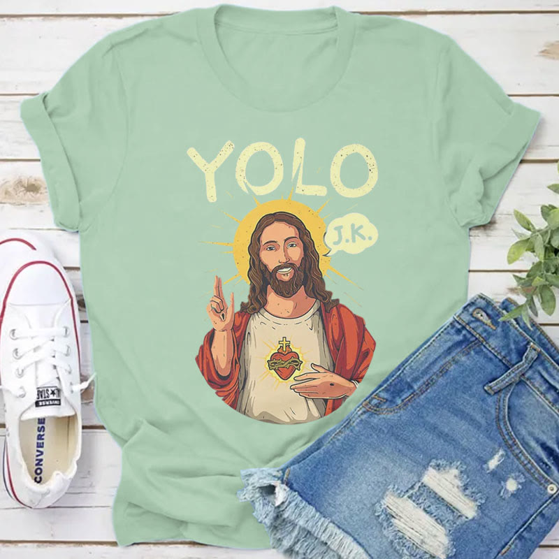 Christianartworkshop YOLO JK Christian Easter Shirt