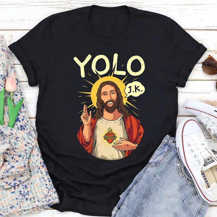 Christianartworkshop YOLO JK Christian Easter Shirt