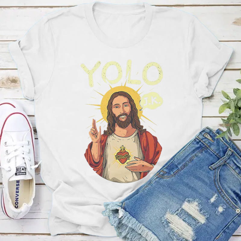 Christianartworkshop YOLO JK Christian Easter Shirt
