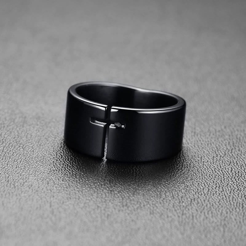 Christianartworkshop Eternal Faith Open-Work Cross Ring—A Symbol of Divine Connection - image 2