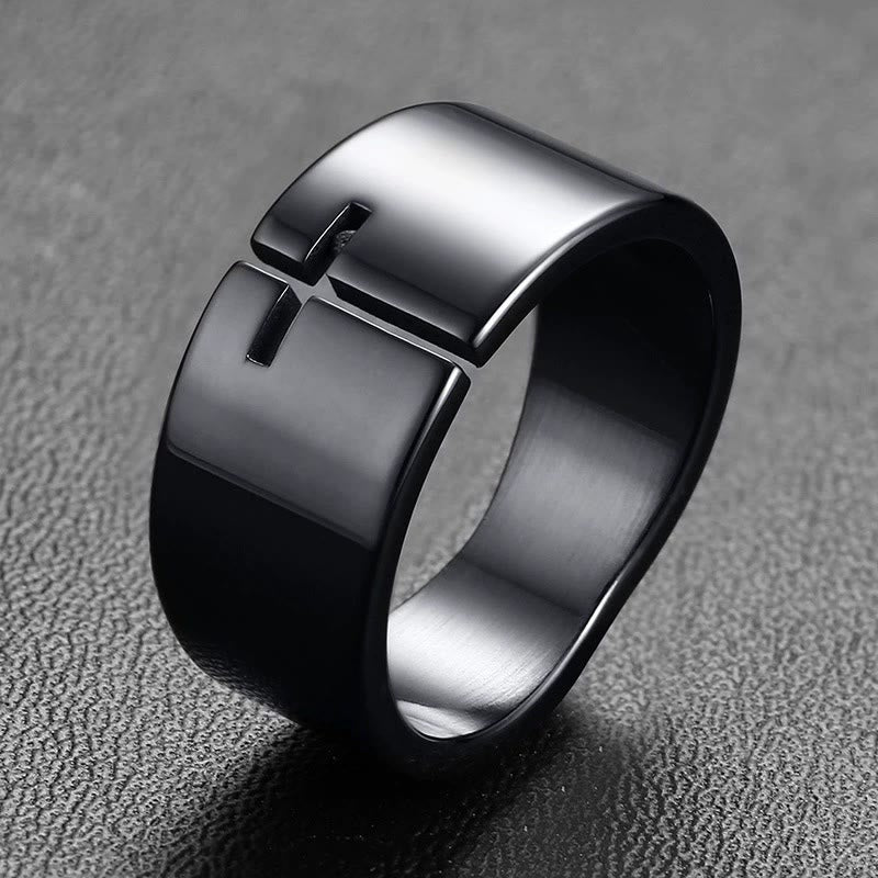 Christianartworkshop Eternal Faith Open-Work Cross Ring—A Symbol of Divine Connection - image 9
