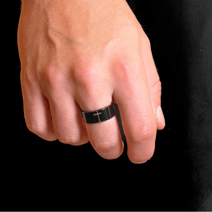 Christianartworkshop Eternal Faith Open-Work Cross Ring—A Symbol of Divine Connection - image 5