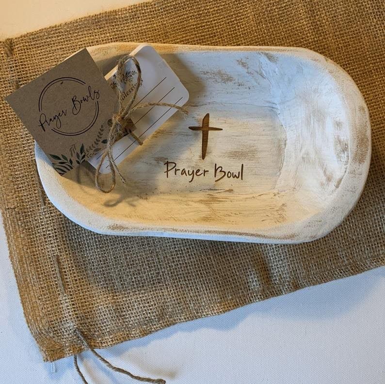 Christianartworkshop Faithful Reflections Prayer Bowl: Hold Your Prayers Close to Heart - Beige - image 1