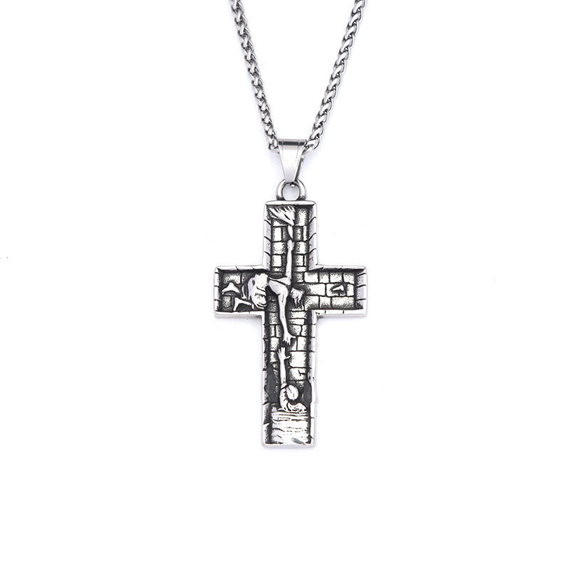 Christianartworkshop Hands of Redemption Cross Necklace: A Testament of Divine Rescue - image 5
