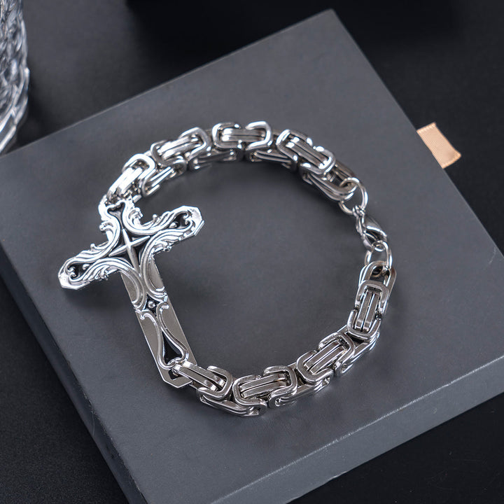 Christianartworkshop Iron & Faith Men's Bracelet: Strength and Redemption in Every Link - image 3