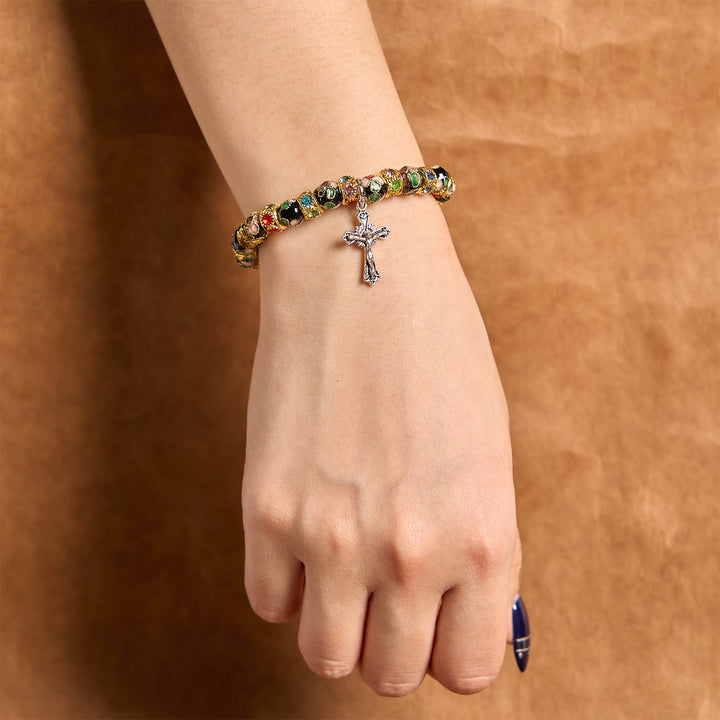 Christianartworkshop Handcrafted Cloisonné Beads Timeless Faith Bracelet: A Testament of Christ's Presence - image 11