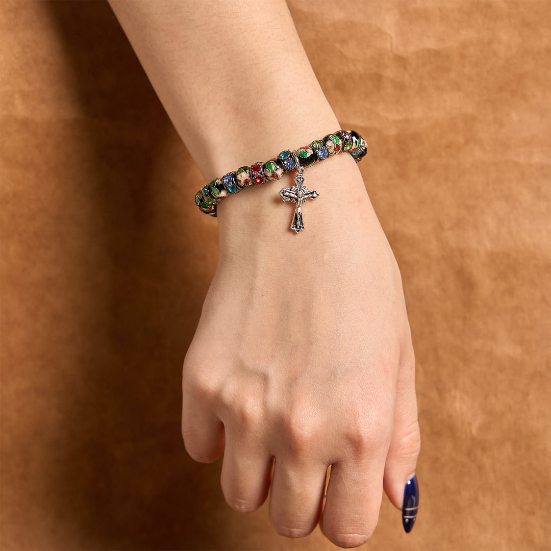 Christianartworkshop Handcrafted Cloisonné Beads Timeless Faith Bracelet: A Testament of Christ's Presence - image 10