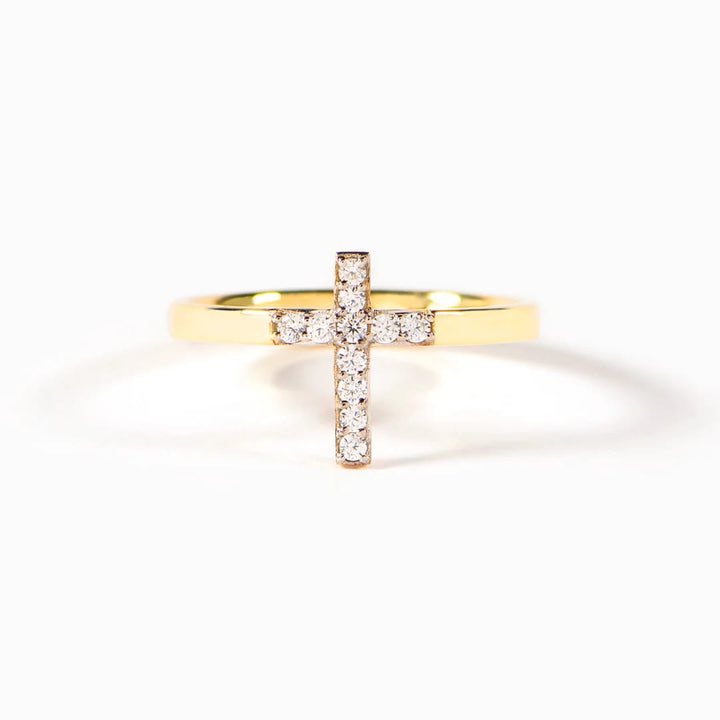 Christianartworkshop 925 Silver Cross & "Trust God" Ring: Symbols of Hope - image 4