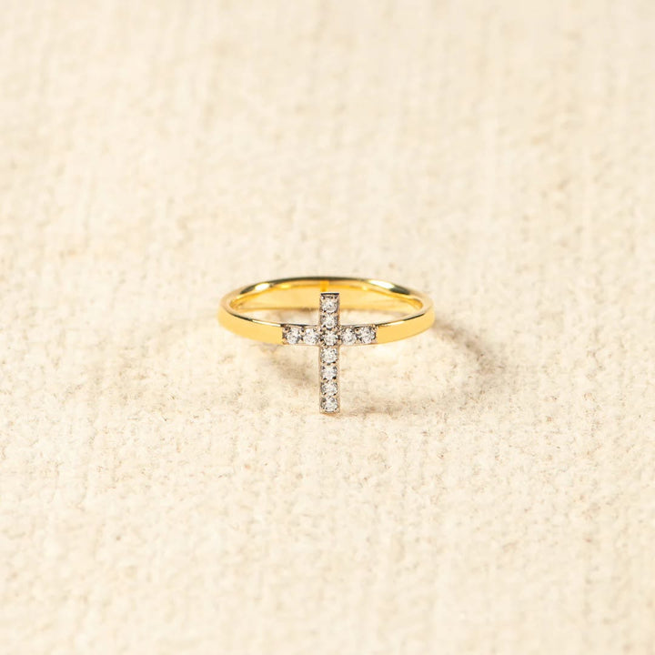 Christianartworkshop 925 Silver Cross & "Trust God" Ring: Symbols of Hope - image 4