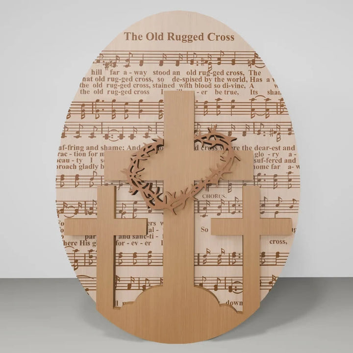 Christianartworkshop 3styles Inspirational Wooden Easter Desktop Ornament - Symbols of Hope and Redemption - Style2 - image 3