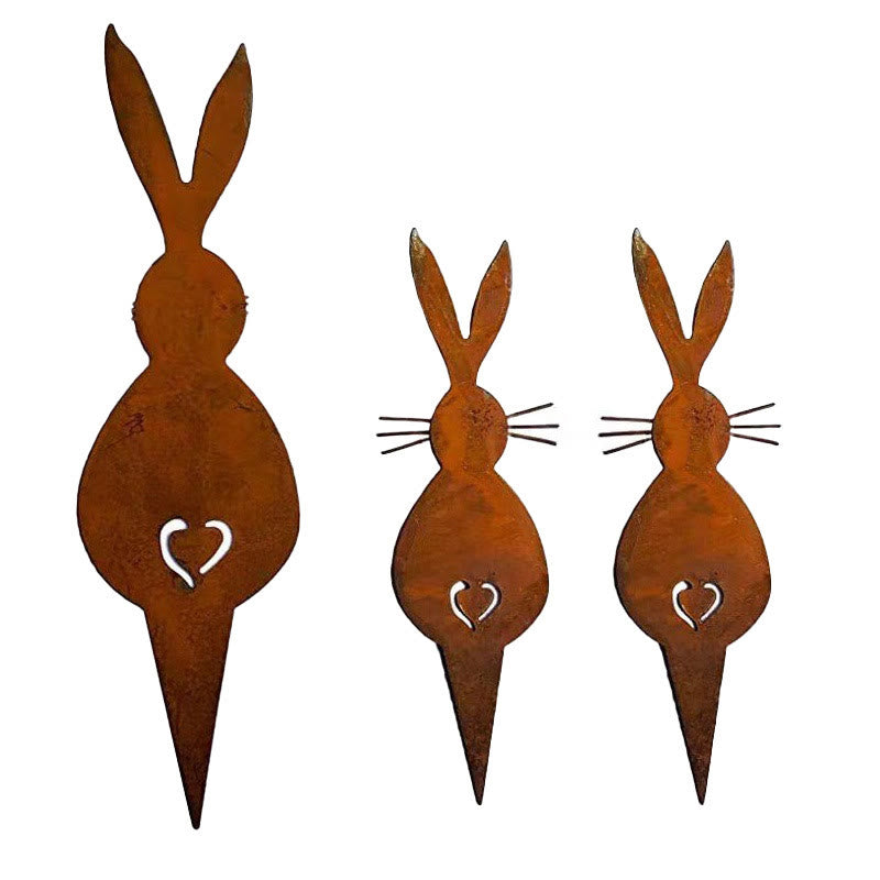 Christianartworkshop 3pcs/set Inspirational Wooden Easter Rabbit Desktop Ornament - image 3