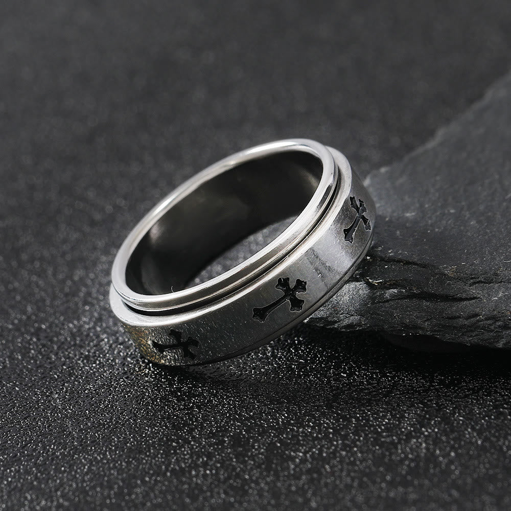 Christianartworkshopthe Minimalist Cross Ring: The Interweaving of Faith and Fashion - US11 - image 1